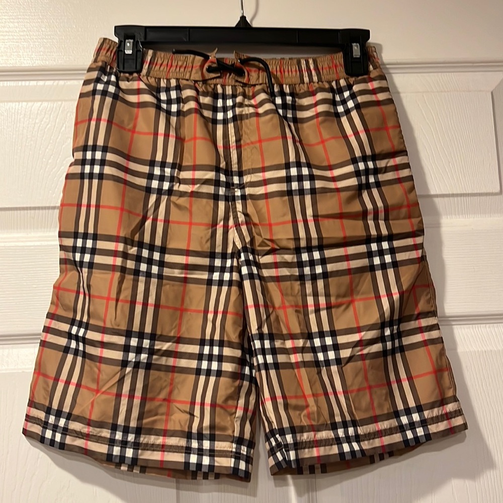 Kid’s Burberry swimming shorts in the size 14y